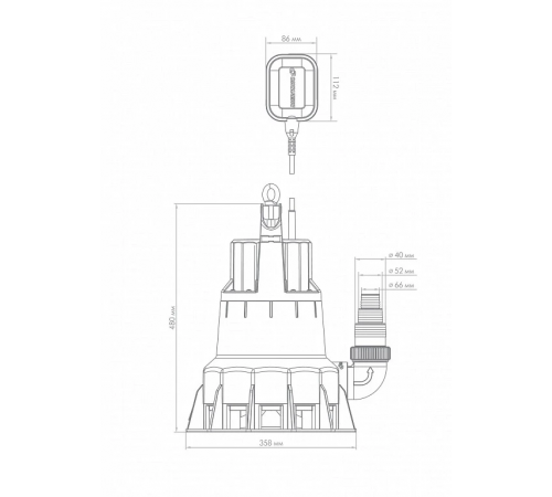 Насос погружной ДРЕНАЖНИК 650/17 Джилекс 5155