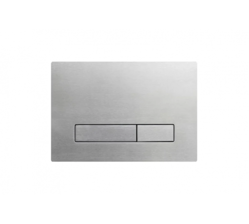 Смывная клавиша прямоугольная, нержавеющая сталь, цвет inox ELSEN E01.inox