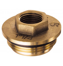 Переходник НР-ВР 1" x 1/2" из DZR-латуни, с уплотнением FAR