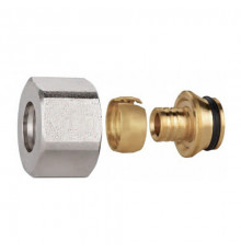 Соединитель обжимной для PEX трубы 20x2х3/4 ЕК Kromwell