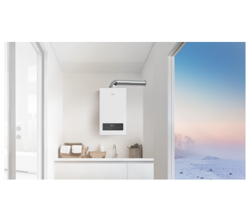 Котел газовый двухконтурный Midea MGB-10-2F NEMAN, 10 кВт, настенный MGB-10-2F NEMAN