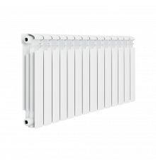 Радиатор алюминиевый RIFAR ALUM Eco 500 14 секций, боковое подключение (белый RAL 9016)