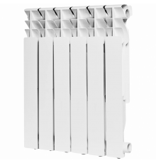 Радиатор алюминиевый Plus 500 6 секций RAL 9016 ROMMER