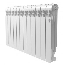 Радиатор алюминиевый Royal Thermo Indigo 500 2.0 12 секций, боковое подключение, белый