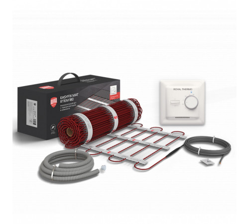 Комплект теплого пола Royal Thermo EasyFix Mat RTEM 2-180-5 с терморегулятором Basic НС-1599104