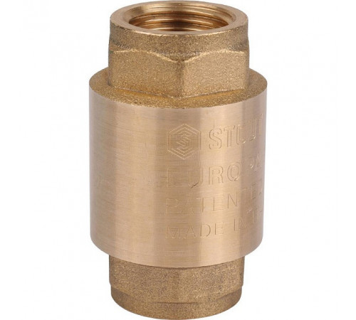 Клапан обратный пружинный муфтовый 1/2 с металлическим седлом STOUT SVC-0011-000015