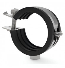 Хомут для труб одновинтовой с гайкой М8, 3/8" STOUT