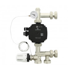 Насосно-смесительная группа SOLOMIX MINI с накидной гайкой 1" с насосом GRUNDFOS UPM3 AUTO 15-50 13 Uni-fitt