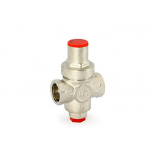 Редуктор давления 1/2" В 1-4 бар PN16 MINI с отверстием под радиальный манометр 1/4", никелированный Uni-fitt