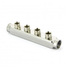 Коллектор ВВ 1" х 4 выхода 3/4" EK, нержавеющая сталь Uni-fitt