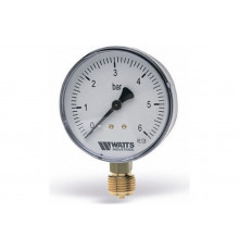 Манометр радиальный 80 мм 1/2", 0-16 бар Watts F+R200(MDR)