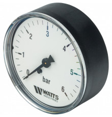 Манометр аксиальный 63 мм 1/4", 0-6 бар Watts F+R100
