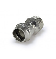 Переходник пресс с наружной резьбой 22х1/2" из нержавеющей стали ZEISSLER