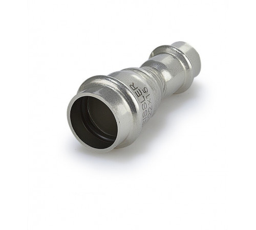Муфта двухраструбная пресс 28х15 из нержавеющей стали ZEISSLER ZTI.503.002815