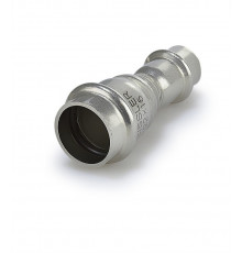 Муфта двухраструбная пресс 28х22 из нержавеющей стали ZEISSLER