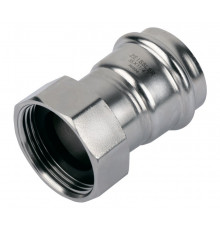 Переходник пресс с накидной гайкой 18х1/2" из нержавеющей стали ZEISSLER